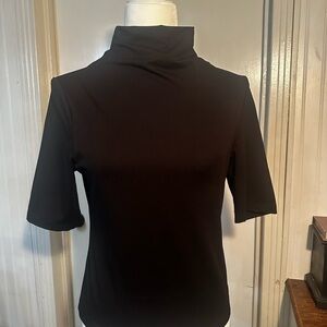 Black Women's Turtleneck Top